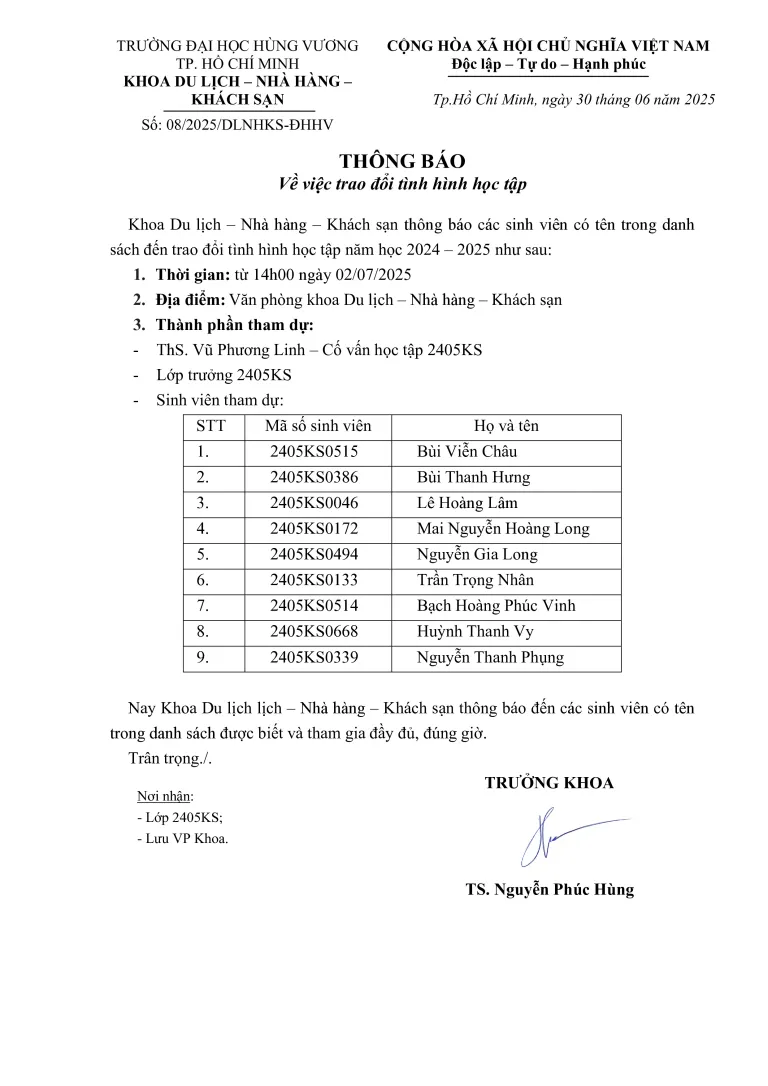 DHV - Trường Đại Học Hùng Vương TPHCM