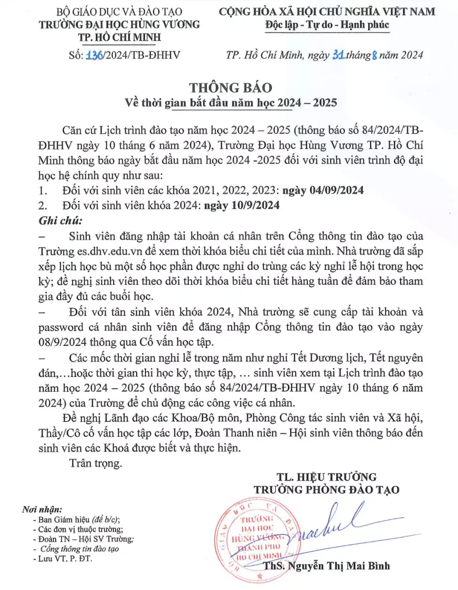 DHV - Trường Đại Học Hùng Vương TPHCM