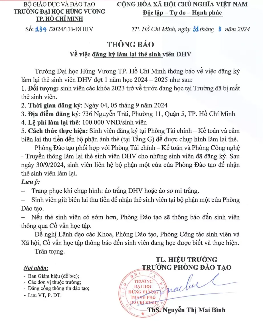 DHV - Trường Đại Học Hùng Vương TPHCM